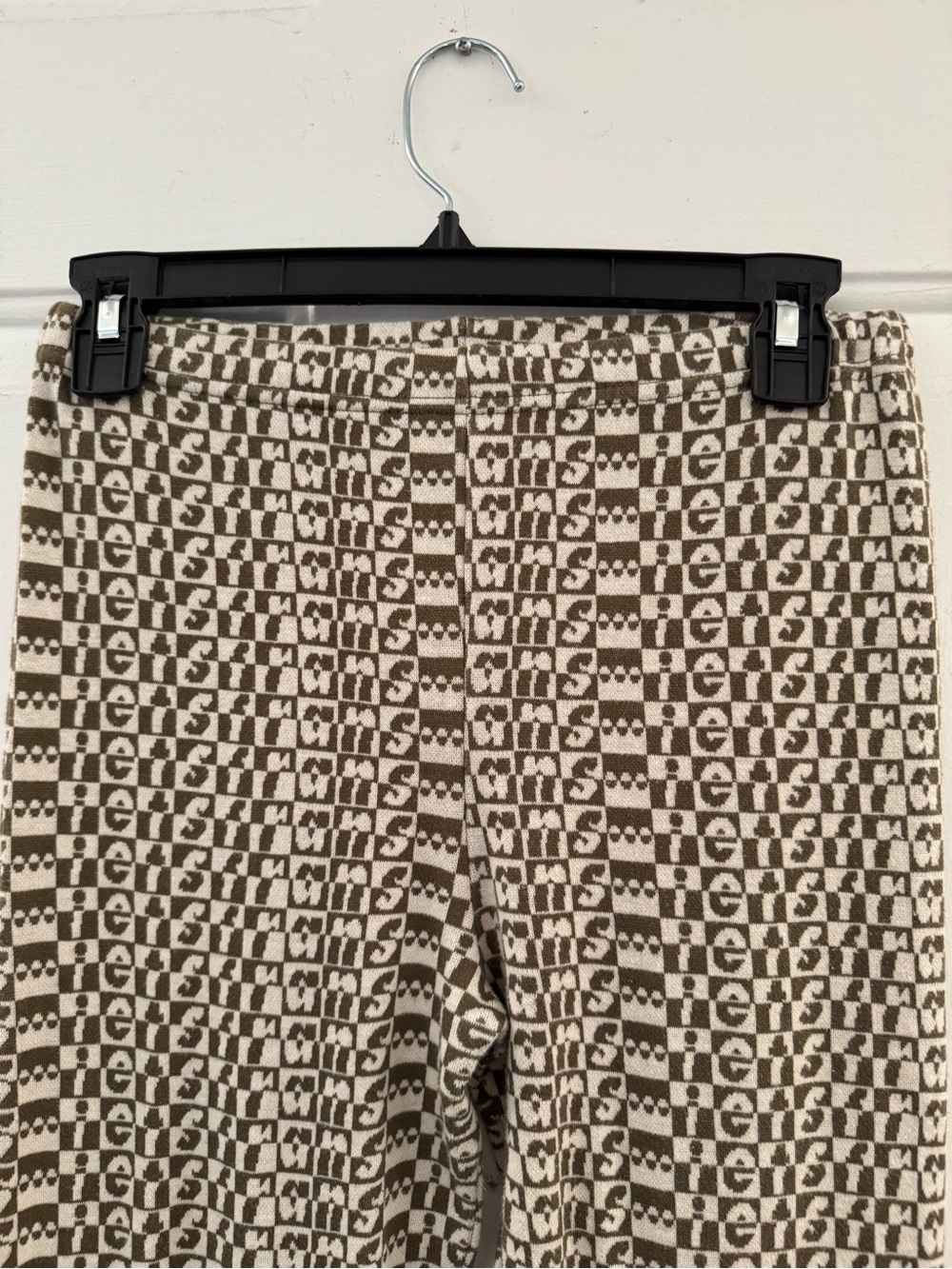Urban Outfitters Iets Frans Monogram Flare Legging Pants - XS Y2K Retro 90’s - Picture 3 of 8